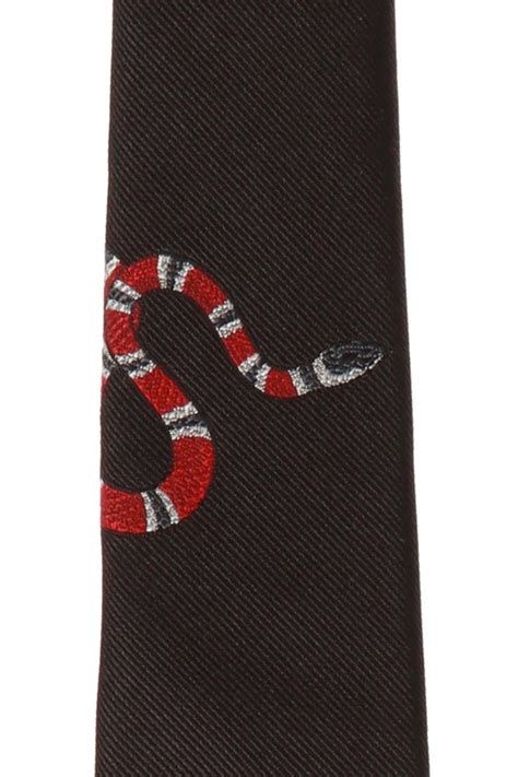 black gucci tie mens|Gucci snake tie.